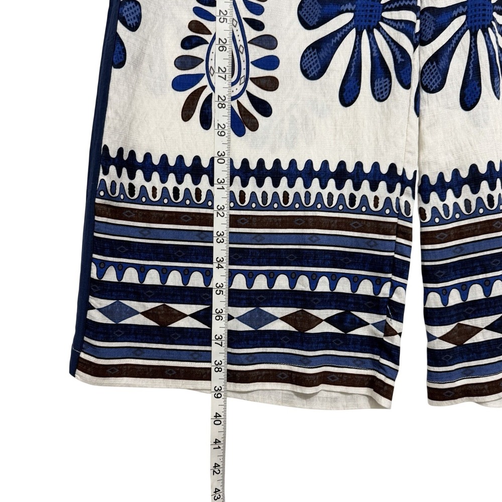 UMGEE Lightweight Pants S Wide Leg Baggy Boho Lagenlook Beach Pull On Resortwear - Picture 9 of 10